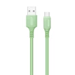 Kép 2/5 - COLORWAY Kábel, USB - MicroUSB (soft silicone) 2.4A 1m zöld