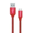 Kép 2/2 - COLORWAY Kábel USB - Type-C 2,1 A, 1 m, piros (CW-CBUC003-RD)