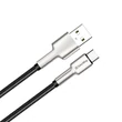 Kép 3/5 - COLORWAY Kábel,  USB - Type-C (head metal) 2.4A 1m black (CW-CBUC046-BK)