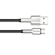Kép 2/5 - COLORWAY Kábel,  USB - Type-C (head metal) 2.4A 1m black (CW-CBUC046-BK)