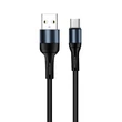 Kép 1/5 - COLORWAY Kábel, USB Type-C CW-CBUC045-BK, nylon 2,4A 1M fekete