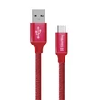 Kép 2/2 - COLORWAY Kábel, USB Type-C 2m 2.4A piros (CW-CBUC008-RD)