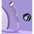 Kép 3/5 - COLORWAY Kábel, USB to Type-C cable (soft silicone) 2.4A 1m lila (CW-CBUC044-PU)