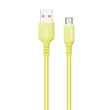 Kép 2/5 - COLORWAY Kábel,  USB to Type-C (soft silicone) 2.4A 1m sárga