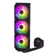 Kép 4/5 - COOLER MASTER CPU hűtő MASTERLIQUID 360L CORE ARGB (vízhűtés), 3 Ventilátoros, LGA1700 támogatással, fekete