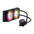 Kép 3/4 - COOLER MASTER CPU hűtő MASTERLIQUID ML240L ARGB V2 (vízhűtés), LGA1700 támogatással, fekete