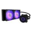 Kép 1/5 - COOLER MASTER CPU hűtő MASTERLIQUID ML240L V2 RGB (vízhűtés) + Kontroller, LGA1700 támogatással fekete