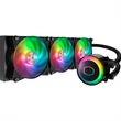 Kép 1/3 - COOLER MASTER CPU hűtő MASTERLIQUID ML360 MIRROR TR4 EDITION (vízhűtés), AMD TR4 támogatással, fekete