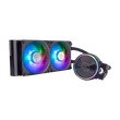 Kép 1/5 - COOLER MASTER CPU hűtő MASTERLIQUID PL240 FLUX (vízhűtés), ARGB, LGA1700 támogatással, fekete