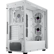 Kép 3/4 - COOLER MASTER Ház ATX MasterBox 600, 4db ARGB Ventilátor, Tápegység nélkül, Üvegfalú, fehér