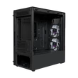Kép 3/5 - COOLER MASTER Ház Micro ATX MasterBox TD300 MESH, 2db ARGB Ventilátorral, Tápegység nélkül, Edzett Üveg, fekete