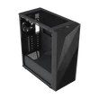 Kép 5/10 - COOLER MASTER Ház, Mid Tower ATX CMP 520L, 1db Ventilátorral, Tápegység nélkül, Edzett üveg, fekete