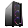 Kép 1/5 - COOLER MASTER Ház Midi ATX CMP 510 ARGB, Tápegység nélkül, Üvegfalú, Fekete