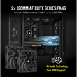 Kép 4/5 - CORSAIR CPU hűtő iCUE H100i RGB ELITE (vízhűtés), 2 Ventilátoros, LGA1700 támogatással, fekete