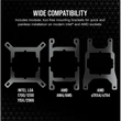 Kép 5/5 - CORSAIR CPU hűtő iCUE H100i RGB ELITE (vízhűtés), 2 Ventilátoros, LGA1700 támogatással, fekete