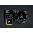 Kép 1/5 - CORSAIR CPU hűtő iCUE H115i RGB ELITE (vízhűtés), 2 Ventilátoros, LGA1700 támogatással, fekete