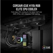 Kép 2/5 - CORSAIR CPU hűtő iCUE H115i RGB ELITE (vízhűtés), 2 Ventilátoros, LGA1700 támogatással, fekete