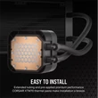 Kép 4/5 - CORSAIR CPU hűtő iCUE H150i ELITE LCD XT (vízhűtés), 3 Ventilátoros, LGA1700 támogatással, fekete