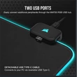 Kép 3/5 - CORSAIR Egérpad MM700 RGB Extended Gaming, 930x400mm, fekete