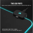 Kép 4/5 - CORSAIR Egérpad MM700 RGB Extended Gaming, 930x400mm, fekete