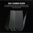 Kép 3/5 - CORSAIR Ház 6500D AIRFLOW Dual Chamber, Tápegység nélkül, Edzett Üveg, fekete