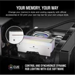 Kép 3/5 - CORSAIR Memória DOMINATOR TITANIUM RGB DDR5 32GB 4800MHz CL32, INTEL (Kit of 2), fehér