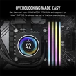 Kép 4/5 - CORSAIR Memória DOMINATOR TITANIUM RGB DDR5 32GB 4800MHz CL32, INTEL (Kit of 2), fekete