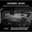 Kép 4/5 - CORSAIR Memória DOMINATOR TITANIUM RGB DDR5 64GB 4800MHz CL36, INTEL (Kit of 4), fekete