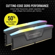 Kép 1/5 - CORSAIR Memória VENGEANCE RGB DDR5 32GB 5600MHz CL40 AMD EXPO (Kit of 2), szürke