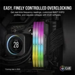 Kép 4/5 - CORSAIR Memória VENGEANCE RGB DDR5 32GB 5600MHz CL40 AMD EXPO (Kit of 2), szürke