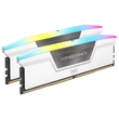 Kép 2/2 - CORSAIR Memória VENGEANCE RGB DDR5 32GB 6000MHz CL30, INTEL, AMD (Kit of 2), fehér