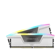 Kép 1/2 - CORSAIR Memória VENGEANCE RGB DDR5 32GB 6000MHz CL30, INTEL, AMD (Kit of 2), fehér