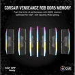 Kép 2/5 - CORSAIR Memória VENGEANCE RGB DDR5 64GB 4800MHz CL32 INTEL (Kit of 2), fekete