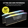 Kép 3/5 - CORSAIR Memória VENGEANCE RGB DDR5 64GB 4800MHz CL32 INTEL (Kit of 2), fekete