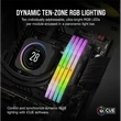 Kép 4/5 - CORSAIR Memória VENGEANCE RGB DDR5 64GB 4800MHz CL32 INTEL (Kit of 2), fekete