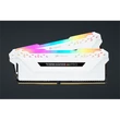 Kép 3/3 - CORSAIR Memória VENGEANCE RGB PRO DDR4 16GB 3200MHz C16 (Kit of 2), fehér