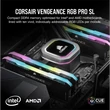 Kép 2/5 - CORSAIR Memória VENGEANCE RGB PRO DDR4 16GB 3200MHz C16 (Kit of 2), fekete