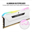 Kép 5/5 - CORSAIR Memória VENGEANCE RGB PRO DDR4 32GB 3200MHz C16 SL (Kit of 2), fehér