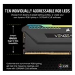 Kép 5/8 - CORSAIR Memória VENGEANCE RGB PRO DDR4 32GB 3600MHz C18 SL (Kit of 2), SPD 2666MHz, fekete