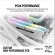 Kép 4/5 - CORSAIR Memória VENGEANCE RGB PRO DDR4 32GB 3600MHz C18 SL (Kit of 2), fehér