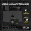 Kép 5/5 - CORSAIR Rendszerhűtő Ventilátor, LL120 RGB + Lighting Node PRO Kontroller + HUB, 12cm, fehér, 3db/csomag
