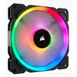 Kép 1/5 - CORSAIR Rendszerhűtő Ventilátor, LL140 RGB, 14cm, fekete
