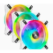 Kép 1/5 - CORSAIR Rendszerhűtő Ventilátor, iCUE QL120 RGB + Lighting Node CORE Kontroller, 12cm, fehér, 3db/csomag