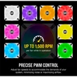 Kép 5/5 - CORSAIR Rendszerhűtő Ventilátor, iCUE QL120 RGB + Lighting Node CORE Kontroller, 12cm, fehér, 3db/csomag