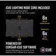 Kép 4/5 - CORSAIR Rendszerhűtő Ventilátor, iCUE QL120 RGB + Lighting Node CORE Kontroller, 12cm, fekete, 3db/csomag