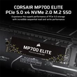 Kép 3/5 - CORSAIR SSD MP700 ELITE M.2 2280 PCIe 5.0 x4 2000GB NVMe
