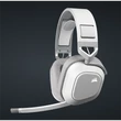 Kép 1/5 - CORSAIR Vezeték Nélküli Headset, HS80 MAX RGB WIRELESS Gaming, Dolby Atmos hangzás, fehér