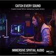 Kép 3/5 - CORSAIR Vezeték Nélküli Headset, HS80 RGB WIRELESS Premium Gaming, Dolby Atmos hangzás, szürke