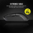 Kép 2/5 - CORSAIR Vezetékes/Vezeték Nélküli Egér Gaming, KATAR ELITE, 6 programozható gomb, RGB Világítás, 26000dpi, fekete