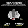 Kép 3/5 - CORSAIR Vezetékes Billentyűzet Gaming, K60 PRO TKL RGB, Optical-Mechanical, Alumínium keret, US, fekete